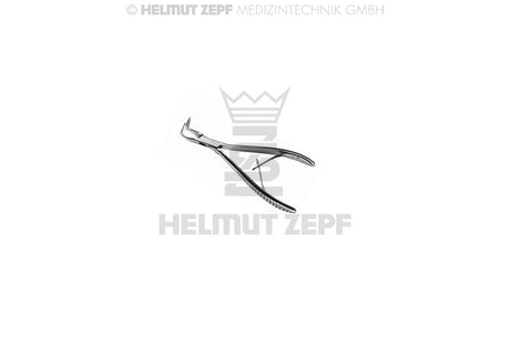 Friedman Micro-Bone rongeur forceps 14.5cm 90° Curved Helmut Zepf No.42.316.15 surgical dental instrument