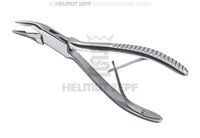 Blumenthal Bone rongeur forceps 45° Curved 15.5cm Helmut Zepf 42.360.15 surgical instrument