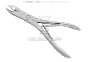 Böhler rongeur forceps double joint curved 15cm bone cutting surgical instrument by Helmut Zepf 42.413.15