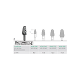 Busch 424X 070 HP CUTTER X-CUT CARBIDE - (Pack of 1) Bur Made in Germany