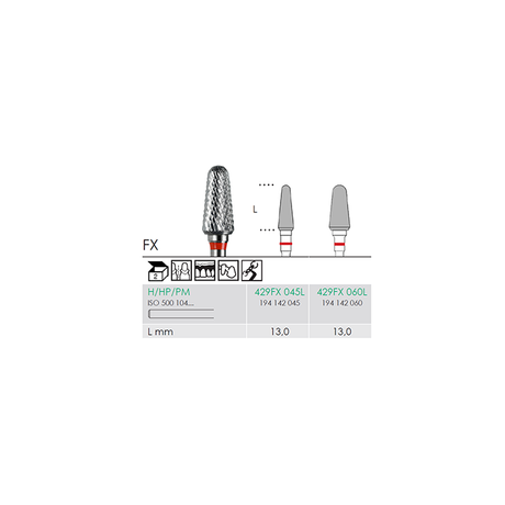 Busch 429FX 060 L HP CUTTER FX-CUT CARB - (Pack of 1) Bur Made in Germany