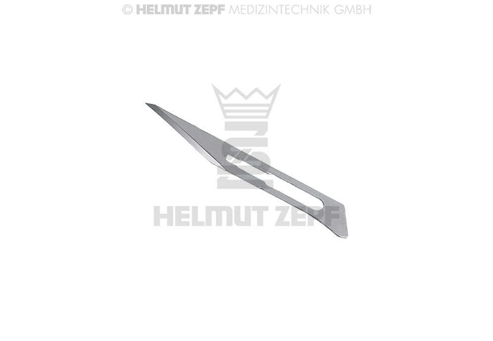 Dental Scalpel Blades #11 for Handle No.3 Sterile 100 Pcs by Helmut Zepf 46.014.11