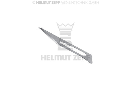 Dental Scalpel Blades #11 for Handle No.3 Sterile 100 Pcs by Helmut Zepf 46.014.11