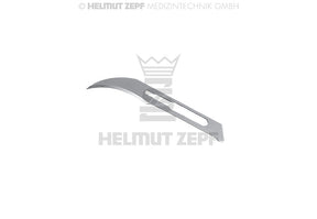 Dental Scalpel Blades #12D for Handle No.3 by Helmut Zepf, 100 Pcs Pack, No. 46.014.12D