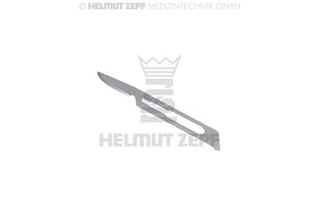 Dental Scalpel Blades #15C for Handle No.3, Sterile, 100 Pcs - Helmut Zepf 46.014.15C