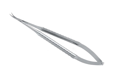 Castroviejo Scissors ZEPF-Line Micro-Serrated Sharp/Sharp Curved 17cm Stainless Steel Helmut Zepf 46.319.17