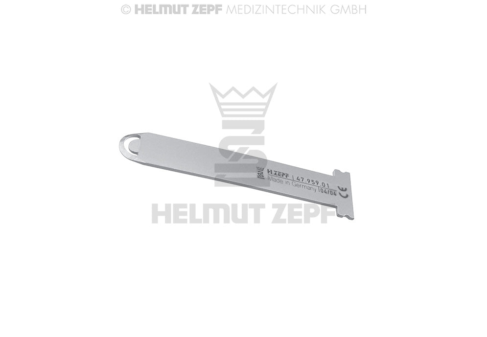 spare blade bone scraper ii 10mm curved 20 degree Helmut Zepf 47.959.01