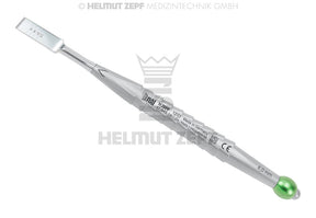 Osteotome Instrument Tapering Chisel 8mm Wide Green Helmut Zepf No.47.949.13 Bone Splitting Tool Made in Germany