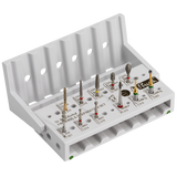 Dental Bur Finishing & Preparation Set by Dr. Bora Korkut | Busch Mfg. No. 5431 in Busch STERI-SAFE Wave bur block