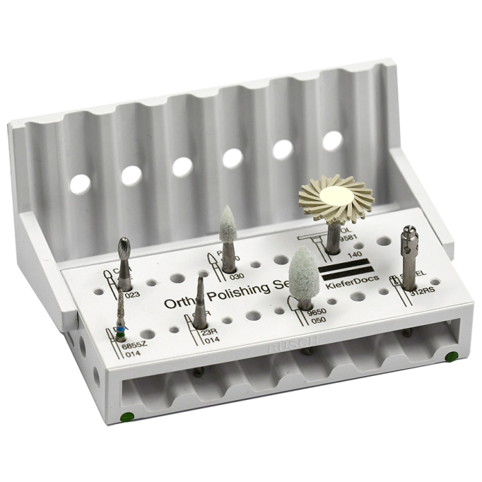 Orthodontic Polishing Bur Set by KieferDocs | Busch Mfg. No. 5433 in Busch STERI-SAFE Wave bur block