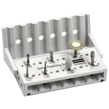 Orthodontic Polishing Bur Set by KieferDocs | Busch Mfg. No. 5433 in Busch STERI-SAFE Wave bur block