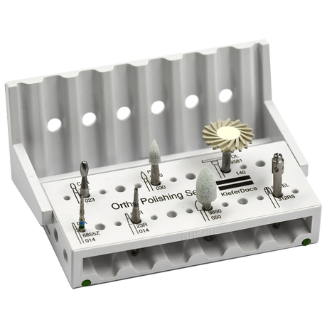 Orthodontic Polishing Bur Set by KieferDocs | Busch Mfg. No. 5433 in Busch STERI-SAFE Wave bur block