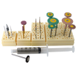 Busch Zirconia Workflow Set | Busch No. 5440 – 23-instrument kit with STERI-SAFE Wave bur blocks and polishing syringe