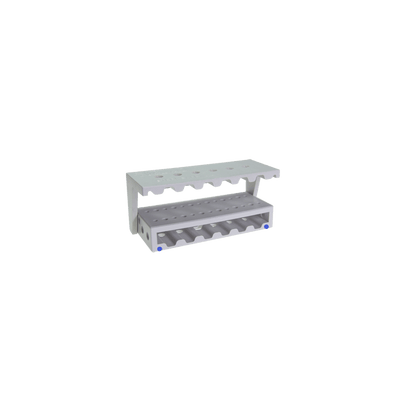 Steri-Safe Wave bur block sterilizable, holds 14 FG & 12 RA instruments, disinfectable, blue accent, pack of 2