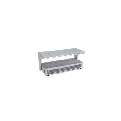 Steri-Safe Wave bur block sterilizable, black dental instrument holder for 14 FG and 12 RA burs, pack of 2