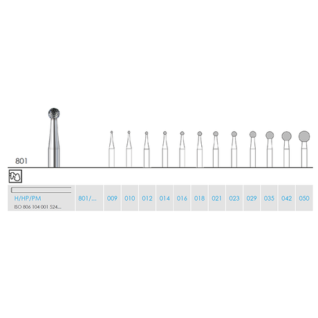 Busch 801 029 HP DIAMOND - (Pack of 2) Bur Made in Germany