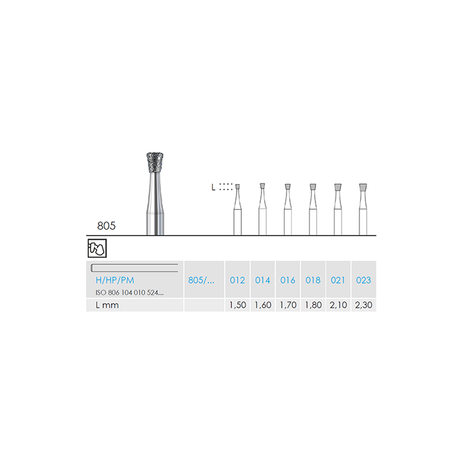 Busch 805 018 HP DIAMOND - (Pack of 2) Bur Made in Germany