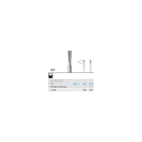 Busch 807 016 FG DIAMOND - (Pack of 6) Bur Made in Germany