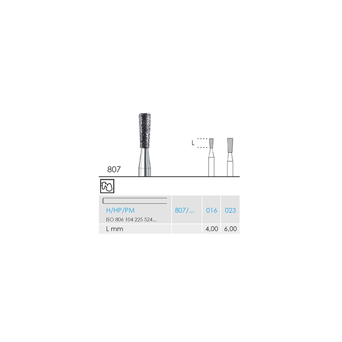 Busch 807 023 HP DIAMOND - (Pack of 2) Bur Made in Germany