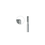 835KR 014 FG diamond dental bur cylinder medium grit for cavity and crown preparation, rounded edge, pack of 6