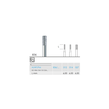 Busch 836 014 HP DIAMOND - (Pack of 2) Bur Made in Germany