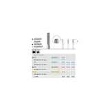 836KR 014 FG diamond cylinder dental bur medium grit for cavity and crown preparation, ISO 806 314 157 524 014, pack of 6