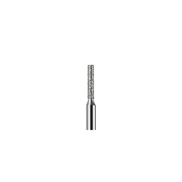 837 014 FG diamond cylinder flat medium grit dental bur for crown preparation, ISO 806 314 111 524 014, pack of 6