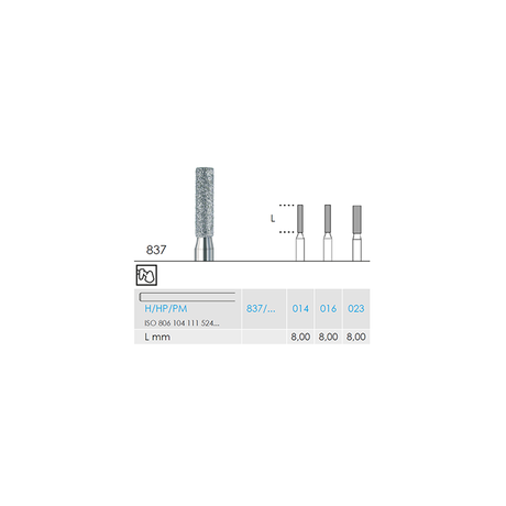 Busch 837 016 HP DIAMOND - (Pack of 2) Bur Made in Germany