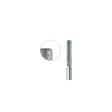 837KR 010 FG diamond cylinder dental bur medium grit, rounded edge for crown preparation, ISO 806 314 158 524 010, pack of 6