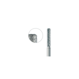 837KR 010 FG diamond cylinder dental bur medium grit, rounded edge for crown preparation, ISO 806 314 158 524 010, pack of 6