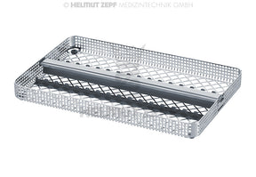 Dental Cassettes Surgical Instrument Wash Tray 1/1 with 2 Supports & Retainer 275x178x24mm 85.180.00