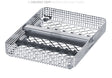 Dental Cassettes Half Tray Washbasket with 2 Instrument Supports & Retainer 178x140x24mm by Helmut Zepf