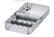 Dental Cassettes 1/3 Washbasket Tray for 5 Instruments with 2 Supports & Retainer 178x90x24mm
