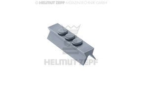 Dental Cassettes Press Pad for Tray Length 81 Silicone 85.182.05 by Helmut Zepf