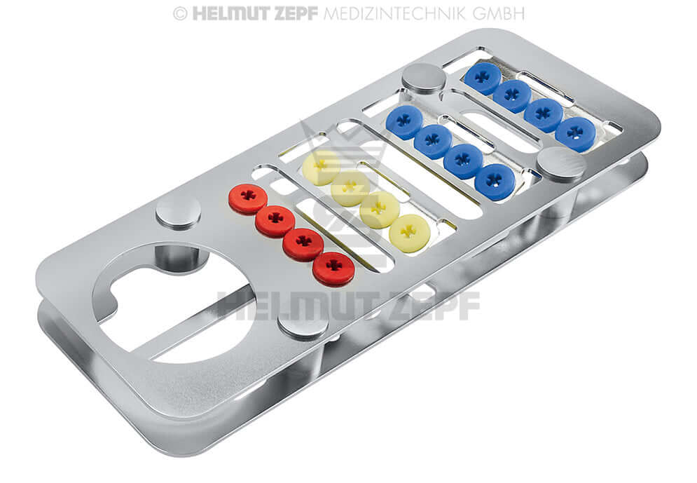 Dental Instrument Cassette Washbasket Universal Rack by Helmut Zepf 85.190.10 for Sterilization