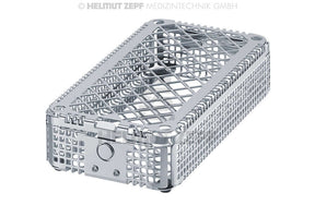 Dental Instrument Cassette Washbasket 1/3 with Press Button Lock New Generation 2014 by Helmut Zepf No. 85.192.50