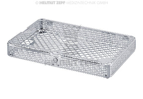 dental sterilization tray with lid and press button 275x178x37mm mesh washbasket for low sterilization container 310x190x40mm