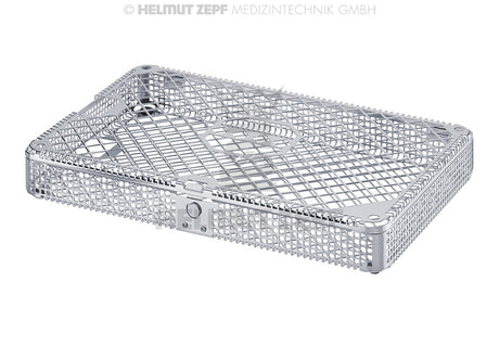 dental sterilization tray with lid and press button 275x178x37mm mesh washbasket for low sterilization container 310x190x40mm