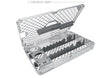 Dental Instrument Cassette Washbasket with lid and silicone supports for immediate implant placement, Hürzeler/Zuhr set by Helmut Zepf