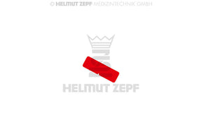 Labeling Tag for Aluminum Sterilization Box, Red, No Marking by Helmut Zepf No. 85.312.07