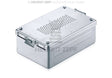 Aluminum Sterilization Box with perforated cover and bottom, grey finish, 310x190x80mm, Helmut Zepf No. 85.327.15