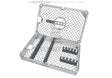Helmut Zepf Dental Cassettes 1/1 Washbasket for 10 Instruments Lengthwise & 5 Crosswise with Scissors Slot No.85.995.25