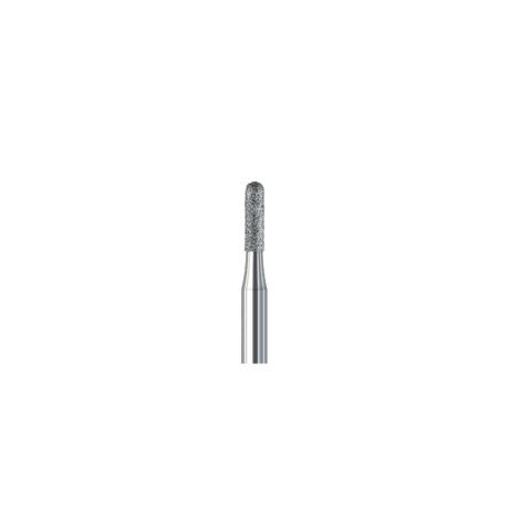 6880 012 coarse diamond cylinder dental bur with green ring for cavity and crown preparation, pack of 6