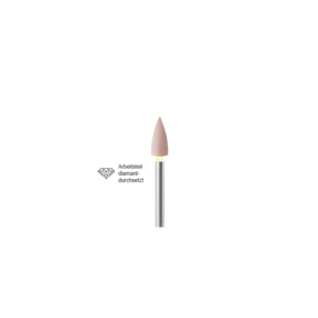 Busch 9588 030 FG COMP POL DIA PINK M - (Pack of 2) Bur Made in Germany