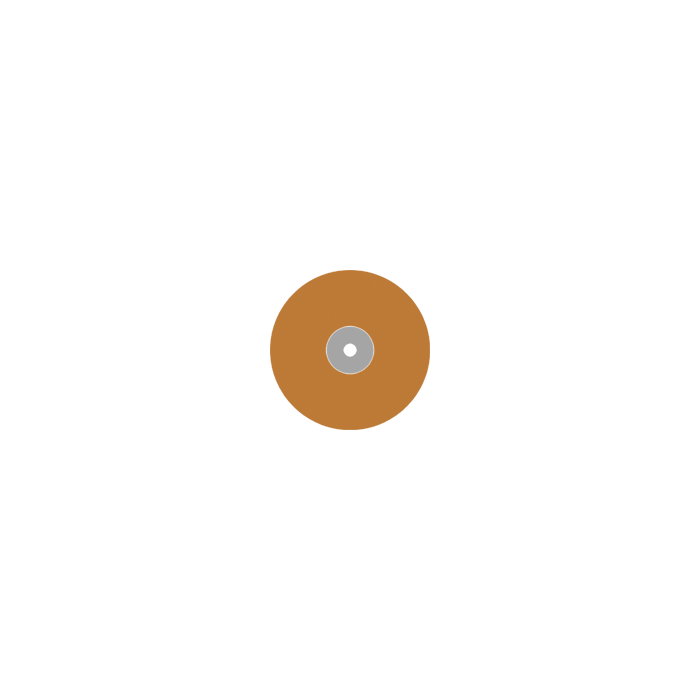 Busch 9590M 140 SOFT DISC POL ORANGE M - (Pack of 100) Bur Made in Germany