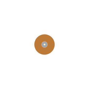 Busch 9590M 140 SOFT DISC POL ORANGE M - (Pack of 100) Bur Made in Germany