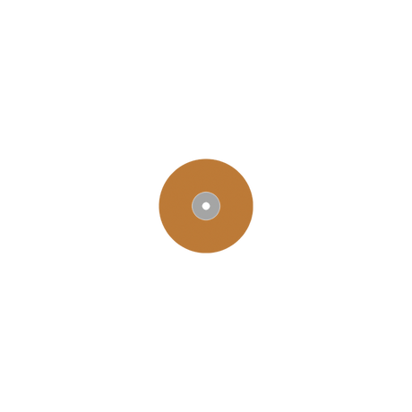 Busch 9590M 140 SOFT DISC POL ORANGE M - (Pack of 100) Bur Made in Germany