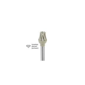 Busch 9593 055 RA COMP POL DIA GREY F - (Pack of 2) Bur Made in Germany
