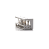 Dental Bur Finishing & Preparation Set by Dr. Bora Korkut in organized bur block holder by Busch