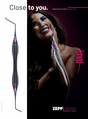 Helmut Zep Catalog - Zepf Dental Essentials dental instrument ad featuring a scaler tool and woman, manufacturer since 1921